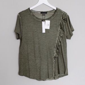 NWT Women’s Sanctuary Ruffle Trim Tee